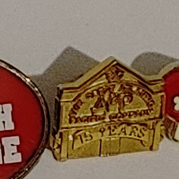 Vintage A&P Grocery Chain Employee Pin lot of 3 - Picture 2 of 4